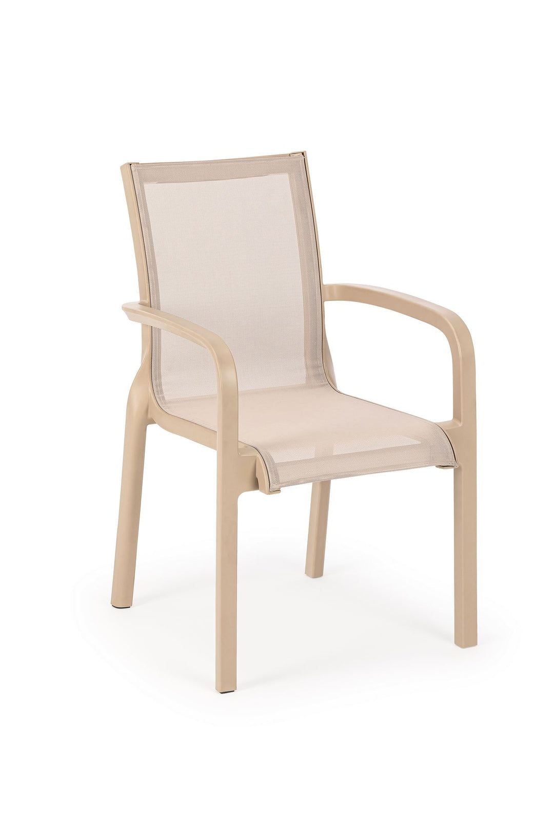 NORDVÄRK Mesh havestol m. armlæn ørkenbeige polypropylen