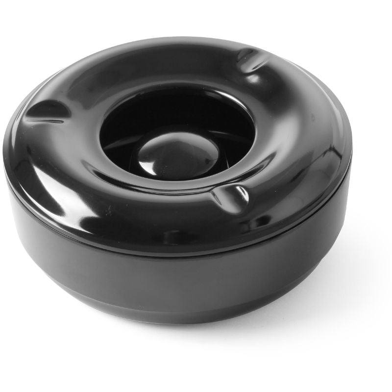 Produktbillede af Askebæger Sort Melamin 146x60 Mm på tilbud – premium kvalitet og detaljer