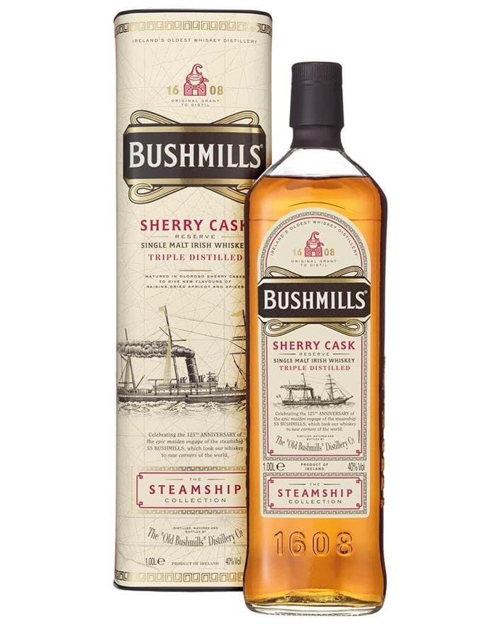 Bushmills "Sherry Cask" Steamship Collection 1 Ltr ❤ Kæmpe udvalg i BUSHMILLS ❤ Billig fragt og hurtig levering 2 - 5 hverdage - Varenummer: BAR-15140 / Ean: '5055966820105 på lager - Udsalg på Drikkevarer Spiritus Whiskey Spar op til 57% - Over 785 kendte brands på udsalg