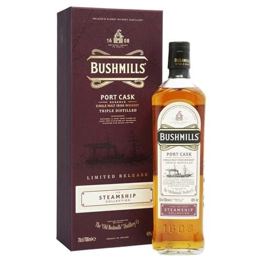 Bushmills "Port Cask" Steamship Collection Fl 70 ❤ Kæmpe udvalg i BUSHMILLS ❤ Billig fragt og hurtig levering 2 - 5 hverdage - Varenummer: BAR-15139 / Ean: '5055966820112 på lager - Udsalg på Drikkevarer Spiritus Whiskey Spar op til 62% - Over 324 kendte brands på udsalg