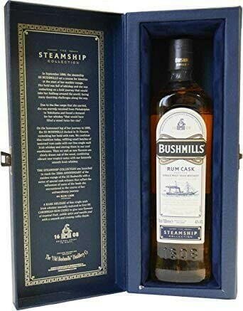 Bushmills "Rum Cask" Steamship Collection Fl 70 ❤ Stort online udvalg i BUSHMILLS ❤ Billig fragt og hurtig levering 2 - 5 hverdage ❤ Varenummer: BAR-13012 / Ean: på lager - Udsalg på Fødevarer, drikkevarer og tobak | Drikkevarer | Alkoholiske drikke | Spiritus | Whisky Spar op til 56% - Over 412 kendte brands på udsalg