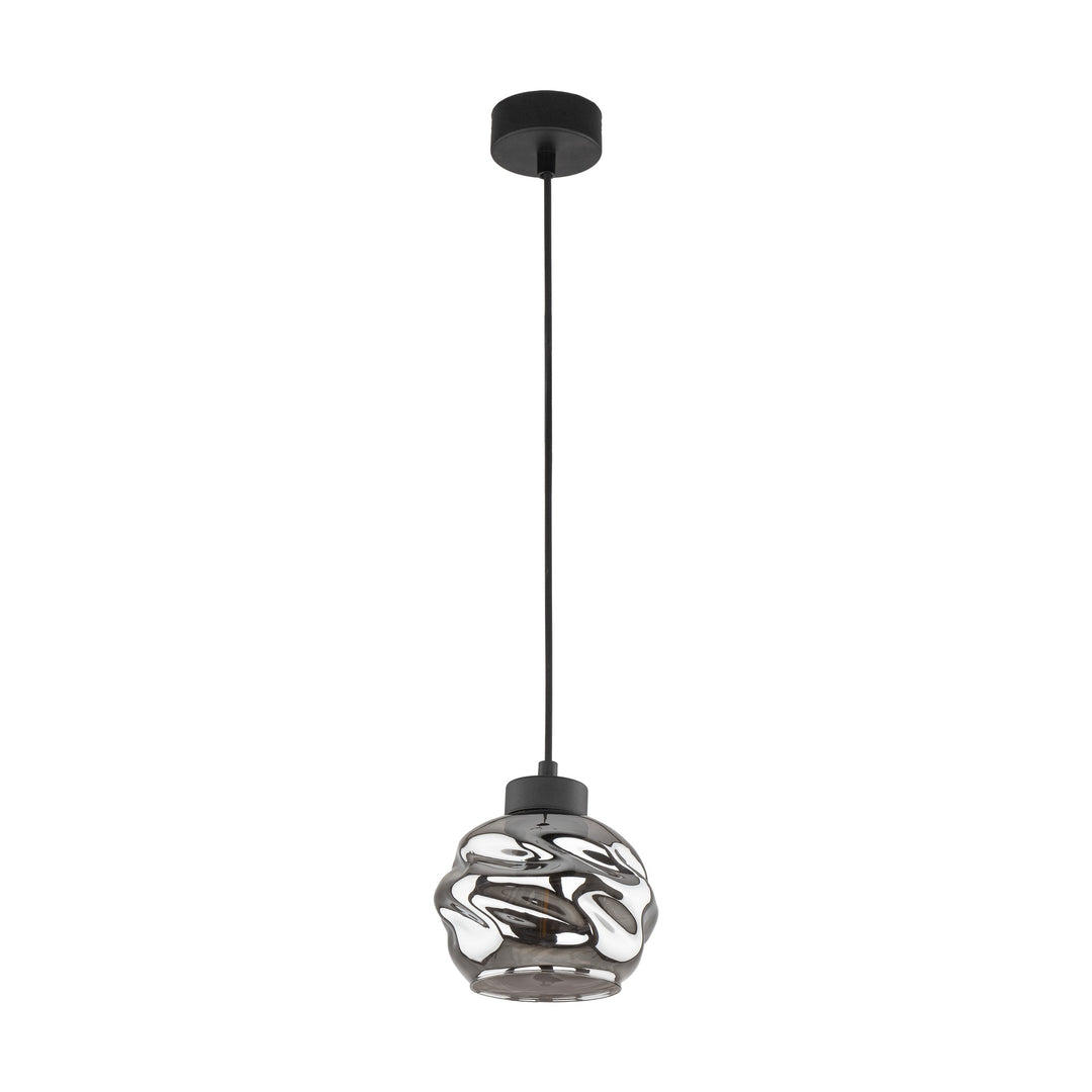 TK Zulia loftlampe glas og sort metal