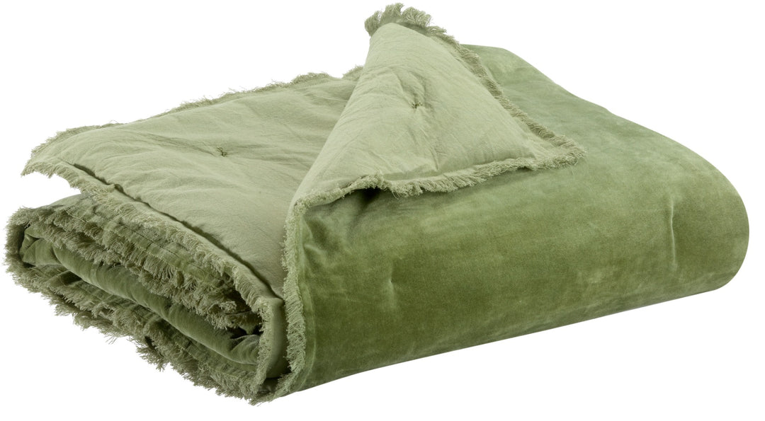Produktbillede af Fara Plaid 135 x 200 cm Olive på tilbud i høj kvalitet