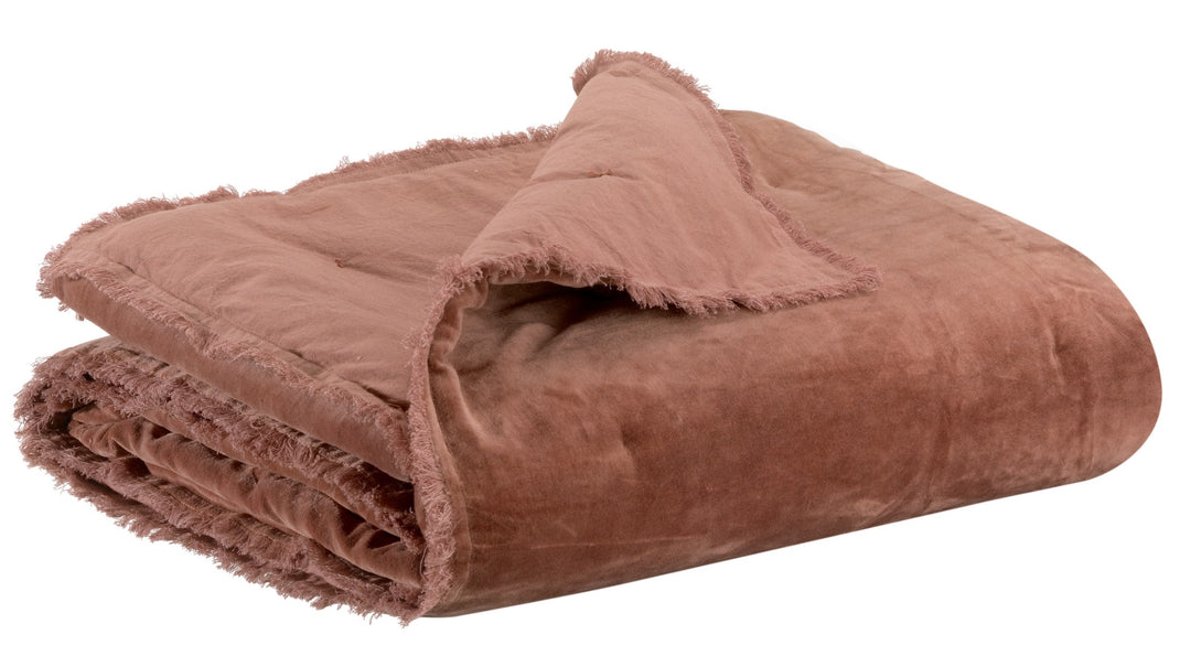 Produktbillede af Fara Plaid 135 x 200 cm Bois De Rose på tilbud i høj kvalitet