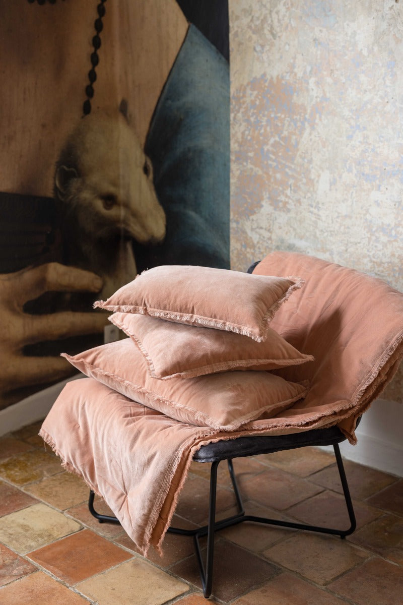 Produktbillede af Fara Plaid 135 x 200 cm Pink på tilbud i høj kvalitet