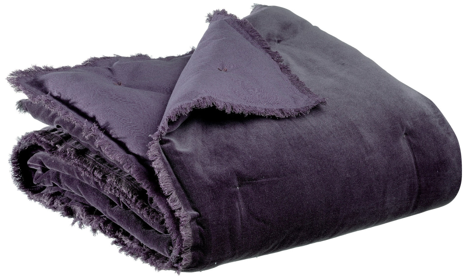 Produktbillede af Fara Plaid 135 x 200 cm Raisin på tilbud i høj kvalitet