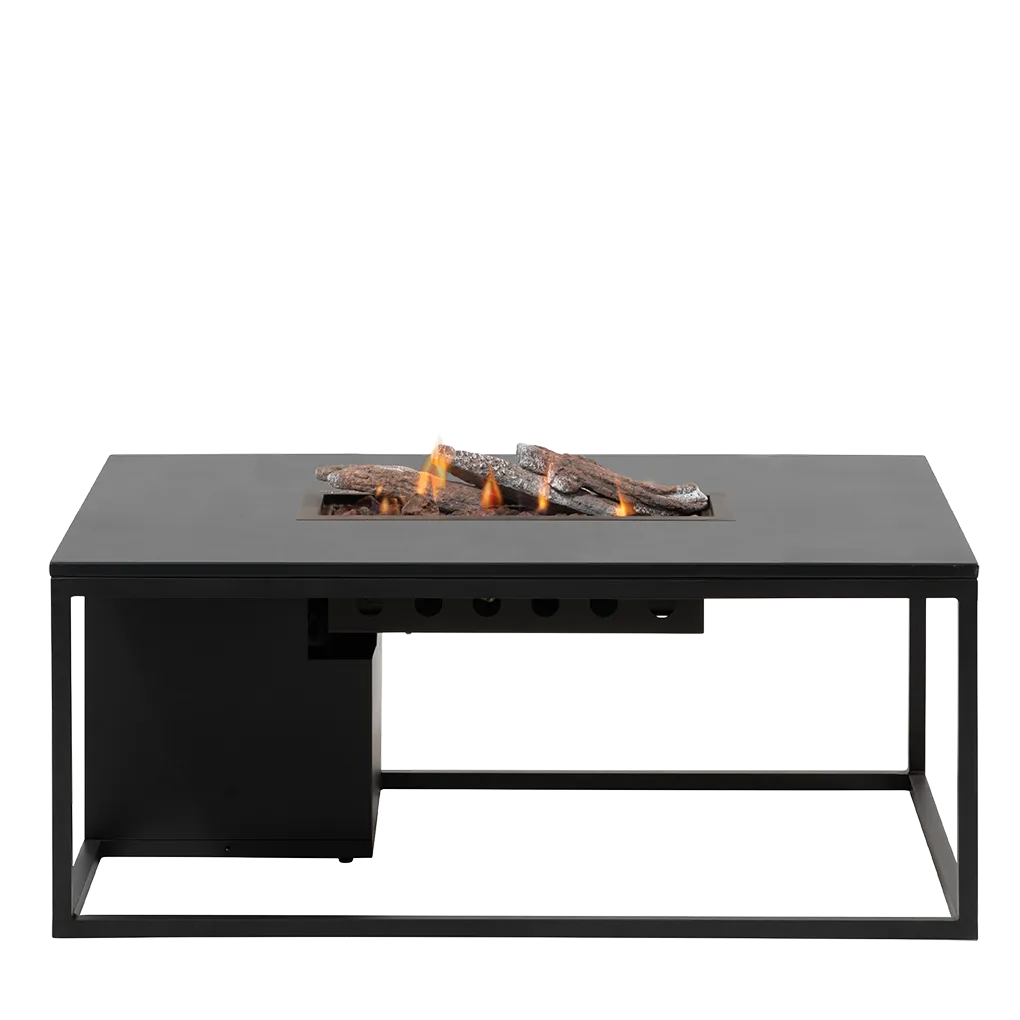 Produktbillede af COSI FIRES Cosiloft 120 lounge ildbord rektangulær sort aluminium 120x80 i premium kvalitet