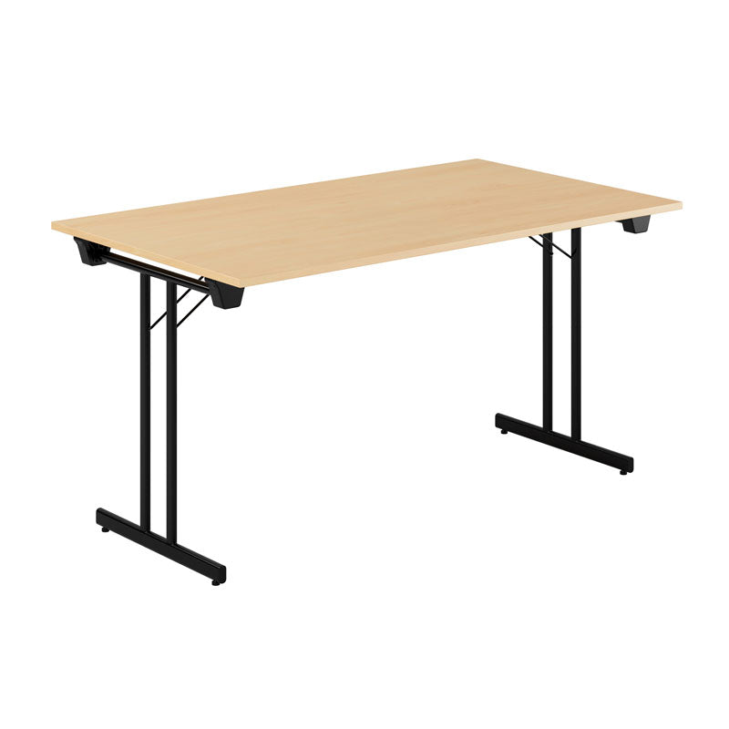 Produktbillede af Dinner Style 140x80cm Sammenklappeligt bord Bøg-sort på tilbud