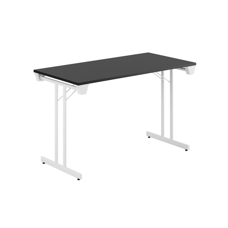 Produktbillede af Dinner Style 120x60cm Sammenklappeligt bord Sort-hvid på tilbud