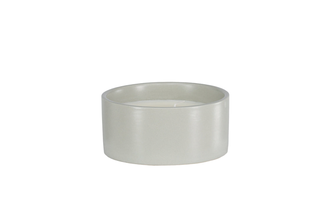VENTURE DESIGN Douglas duftlys rund 25% sojavoks 25% paraffin lysegr keramik D13xH6