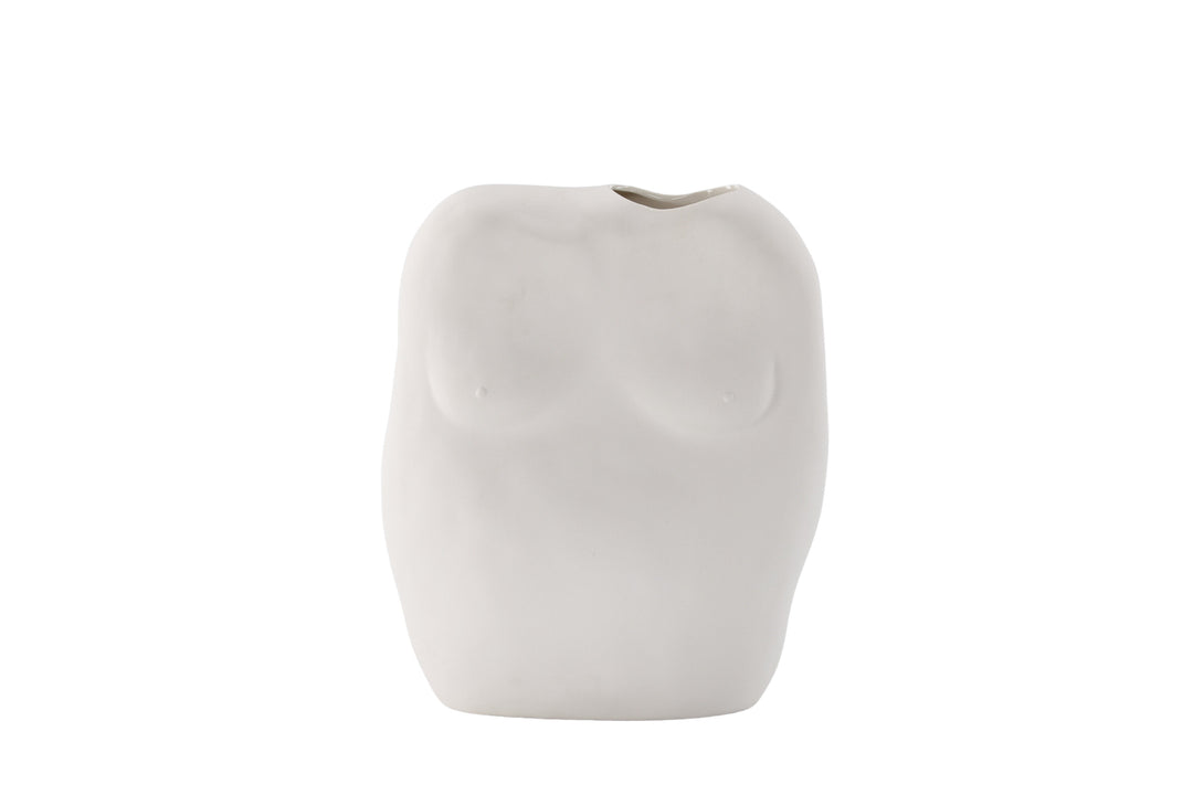 VENTURE DESIGN Romie vase offwhite stentøj 24x14x28H