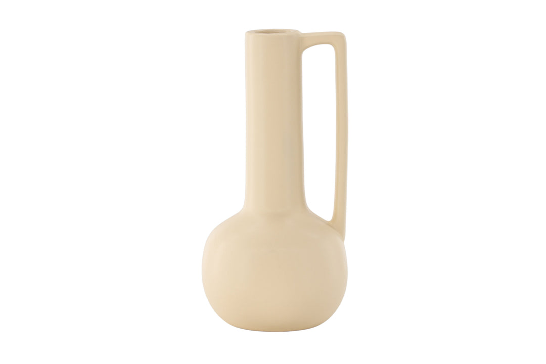 VENTURE DESIGN Allis vase m. hank gul stentøj 18x18x36