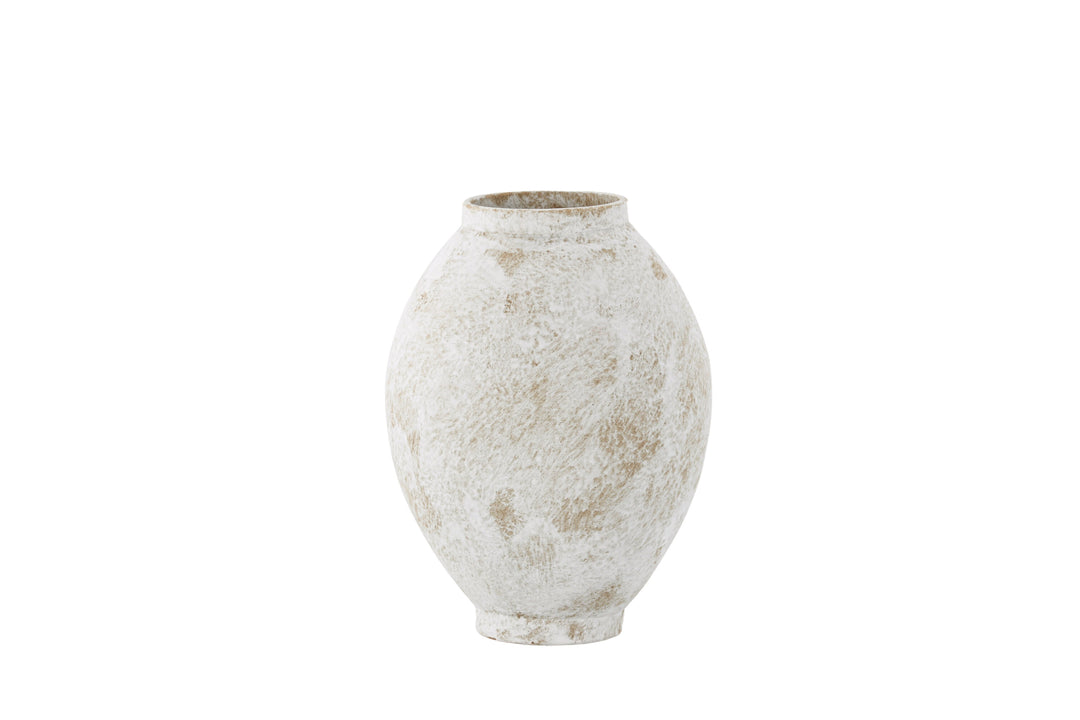 VENTURE DESIGN Globe vase rund beige/brun keramik 8x18x22H