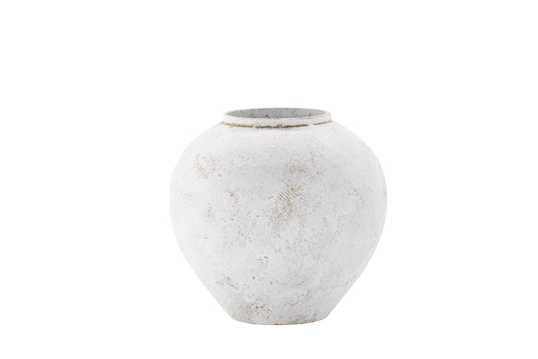 VENTURE DESIGN Globe vase rund beige/brun keramik 14x25x23H