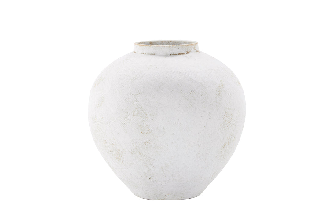 VENTURE DESIGN Globe vase rund beige/brun keramik 13x28x29H
