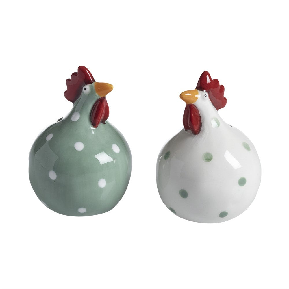 Produktbillede af Nääsgränsgården Salt og peber Høns grøn 2 stk H.8cm i premium kvalitet