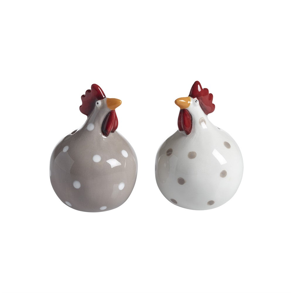 Produktbillede af Nääsgränsgården Salt og peber Høns beige 2 stk H.8cm i premium kvalitet