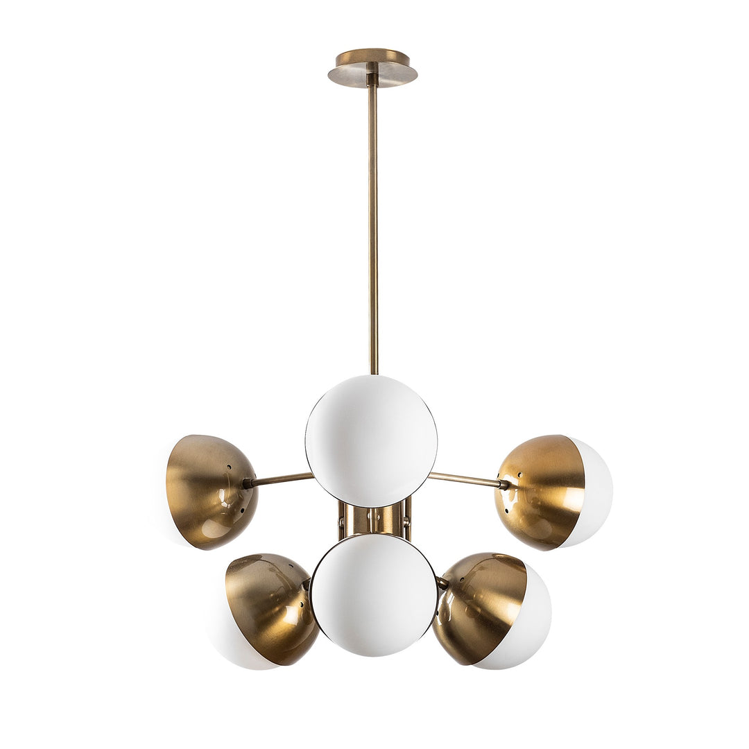 LUMI Caminha loftlampe hvid glas og metal
