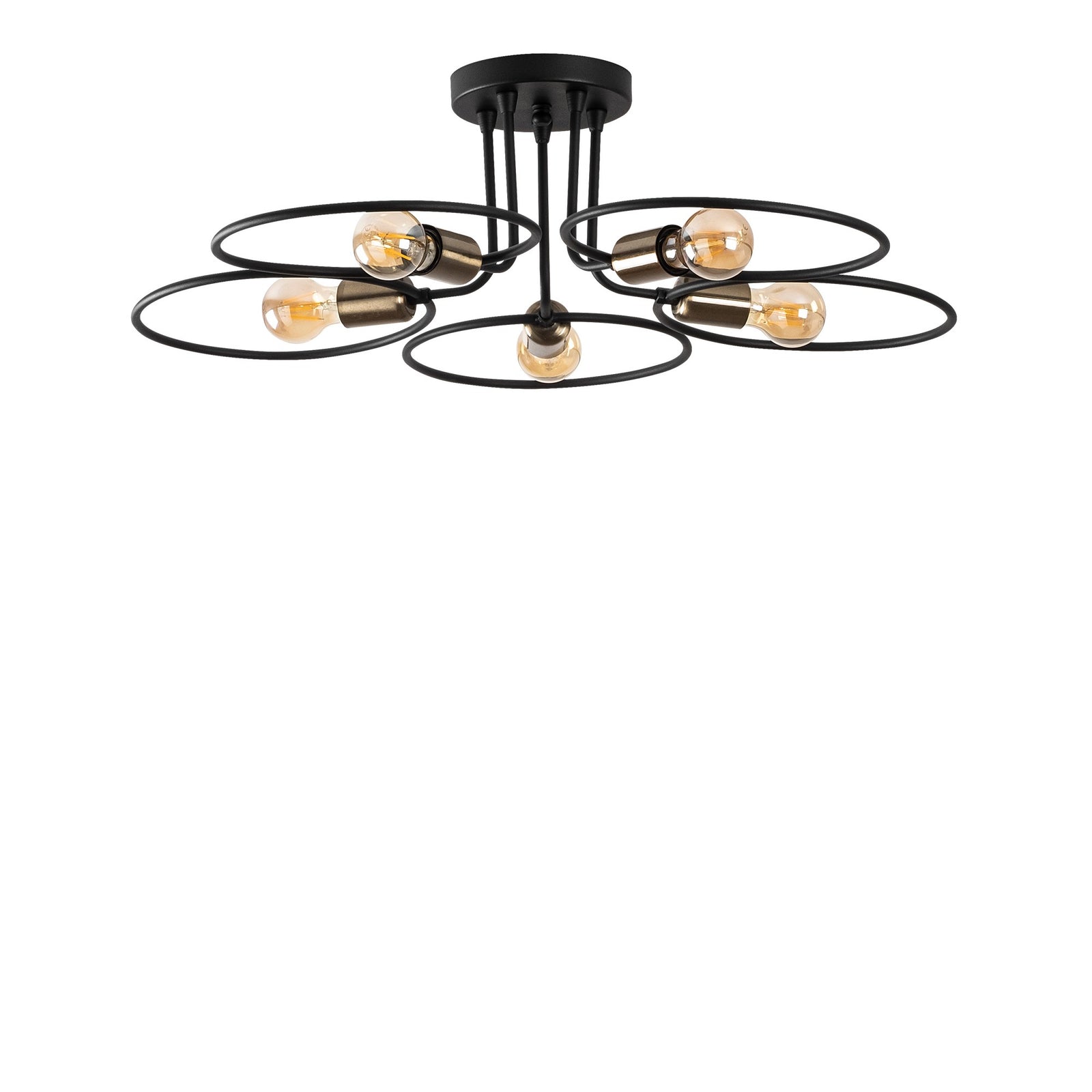 Produktbillede af LUMI Mende loftlampe sort jern i premium kvalitet