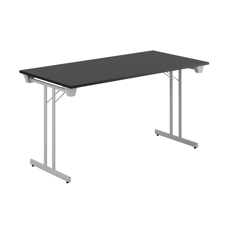 Produktbillede af Dinner Style 140x70cm Sammenklappeligt bord Sort-grå på tilbud