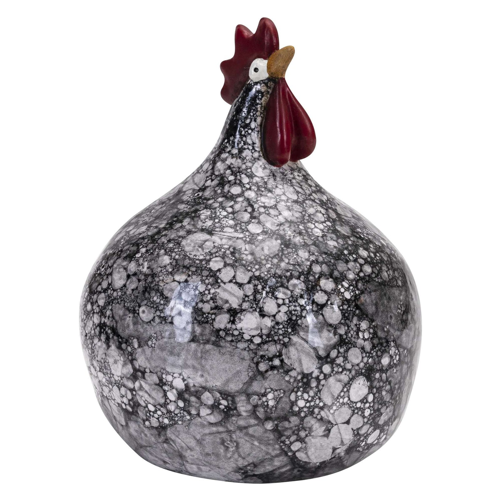 Produktbillede af Nääsgränsgården Høne Bubble black H.12cm i premium kvalitet