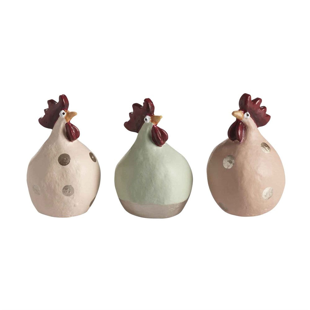 Produktbillede af Nääsgränsgården Høns Soft pudre pistage apricot 3 stk H.5,2cm i premium kvalitet