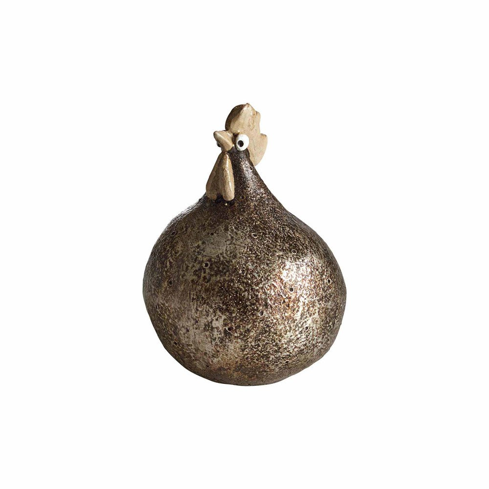 Produktbillede af Nääsgränsgården Høne Shimmer sort/guld H9,6cm i premium kvalitet