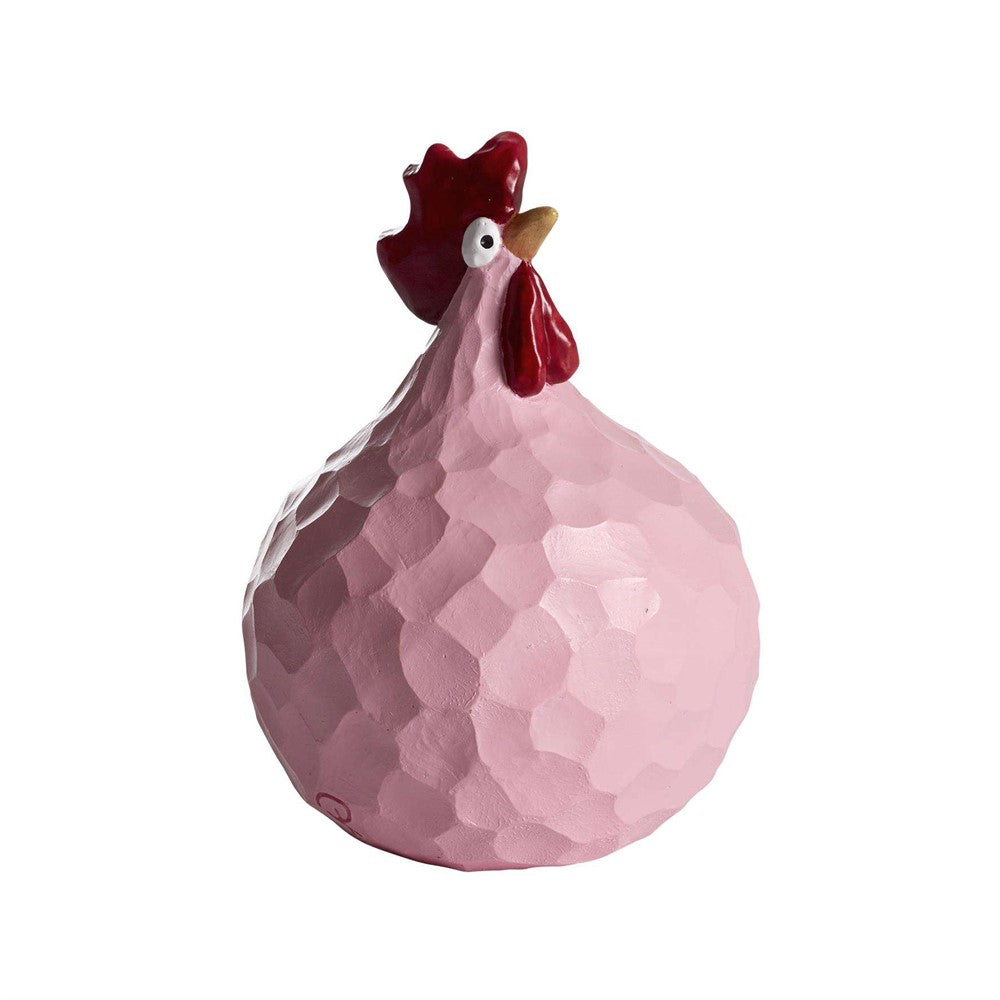 Produktbillede af Nääsgränsgården Høne Carved pink H.9,6cm i premium kvalitet