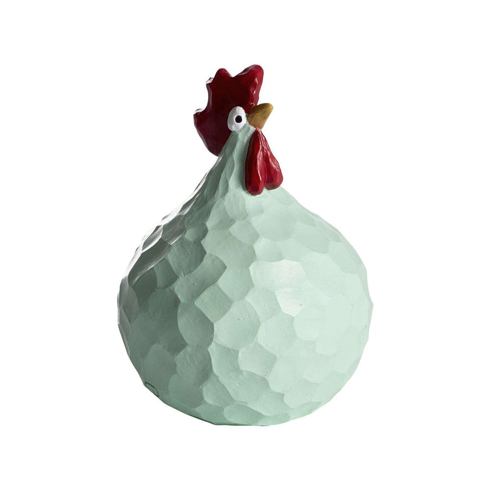 Produktbillede af Nääsgränsgården Høne Carved mint H.9,6cm i premium kvalitet