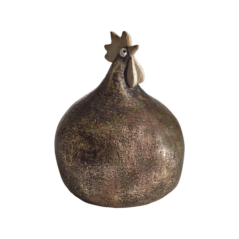 Produktbillede af Nääsgränsgården Høne Shimmer sort/guld H.13cm i premium kvalitet