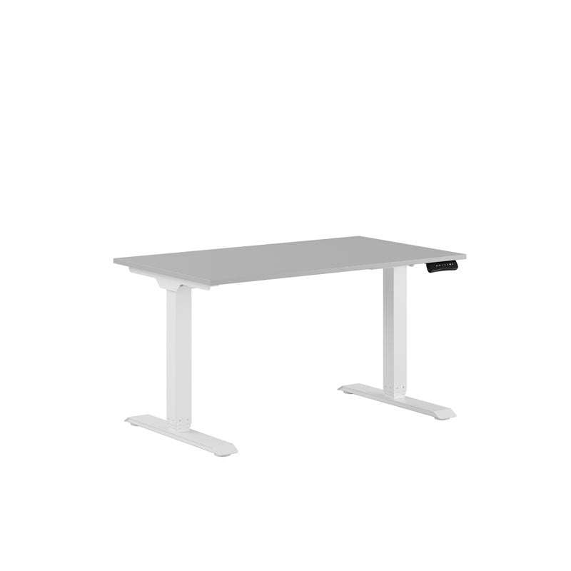 Produktbillede af Premium Hæve/Sænkebord m/2 motorer 120x70cm Grå-hvid på tilbud