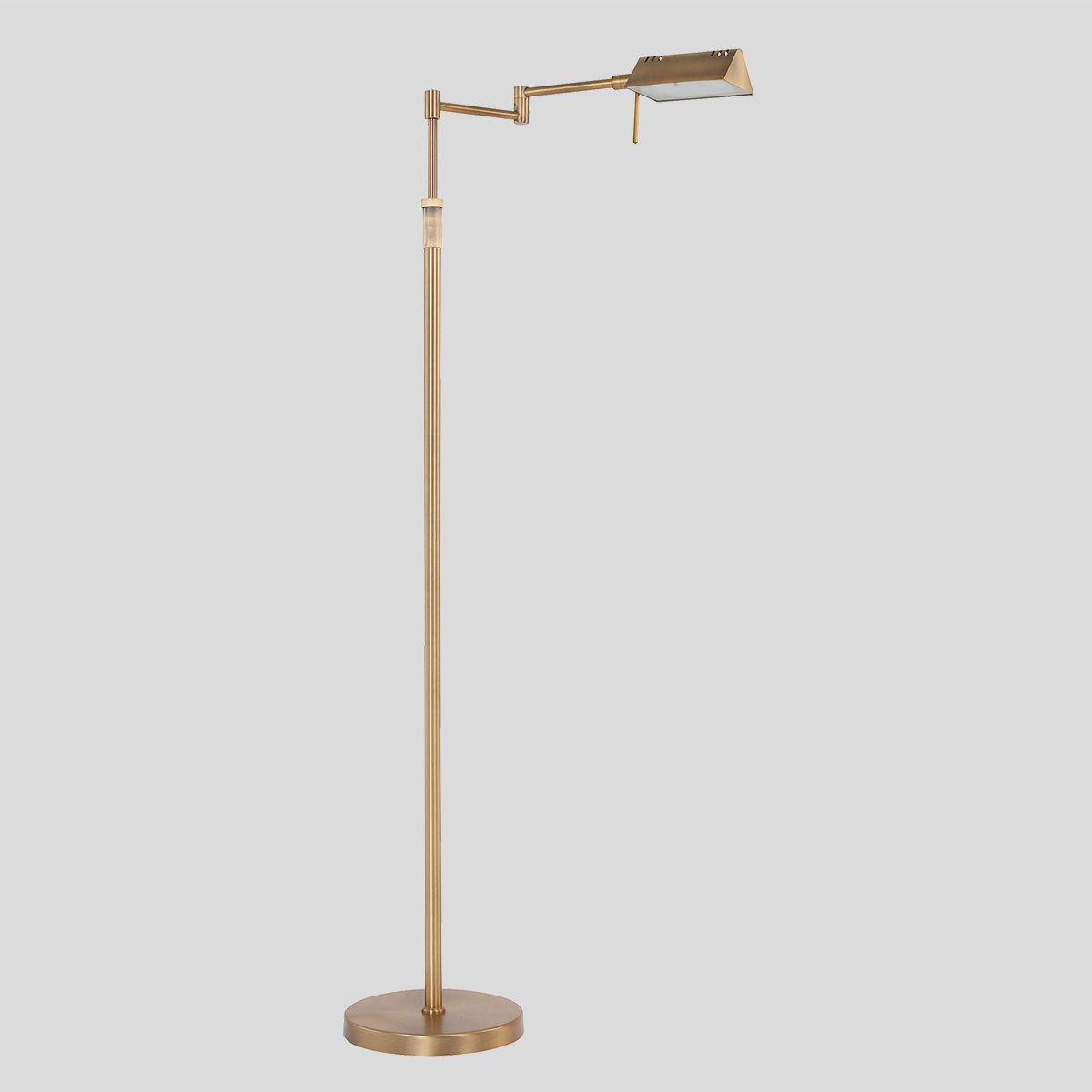 Produktbillede af Morse gulvlampe i tre metalfarver Glas og bronze på tilbud i høj kvalitet