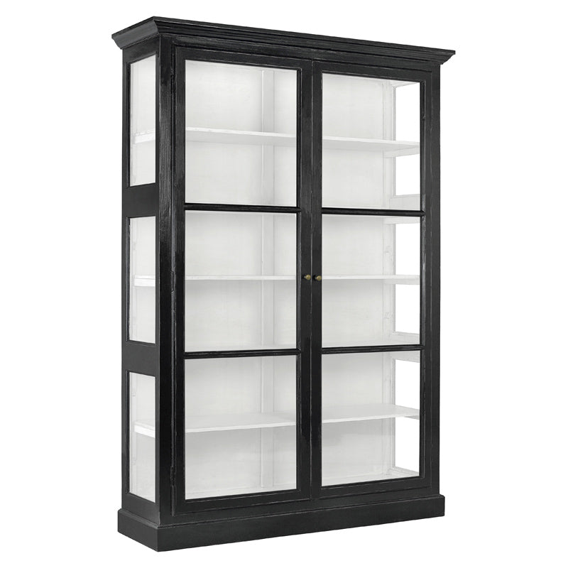 Produktbillede af NORDAL CLASSIC VITRINESKAB SORT 212 i premium kvalitet