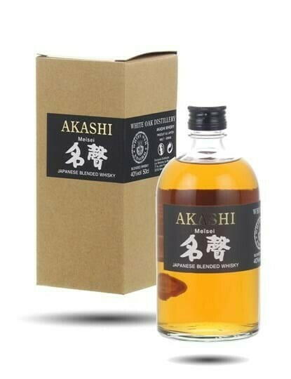 Produktbillede af Akashi Meisei Japanese Blended Whisky Fl 50 på tilbud – premium kvalitet og detaljer
