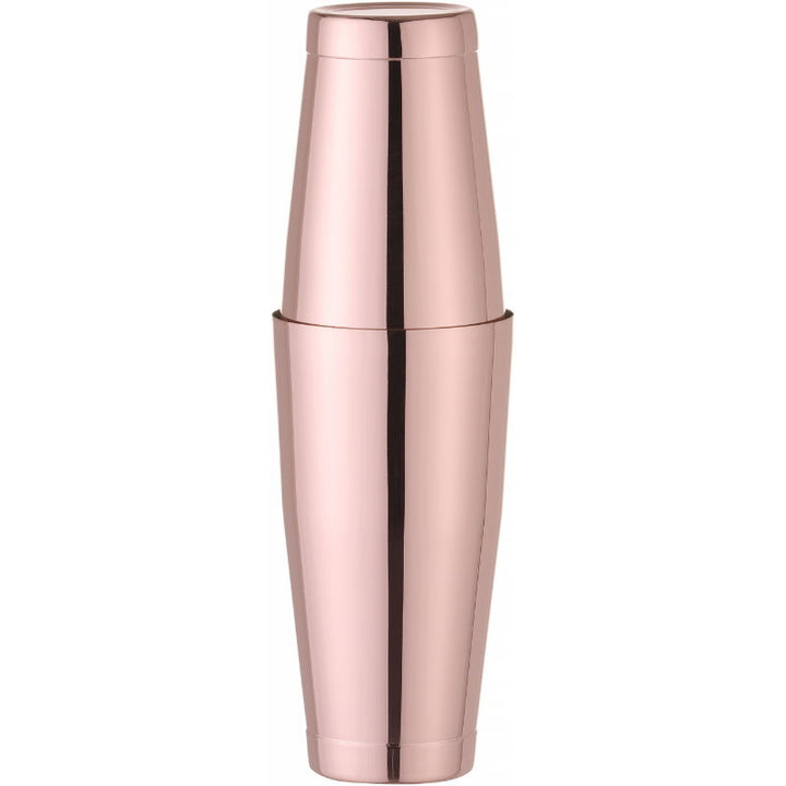 Produktbillede af Tin-on-tin Boston Shaker 0,6 0,8 l Rustfrit Stål Kobberlook på tilbud – premium kvalitet og detaljer