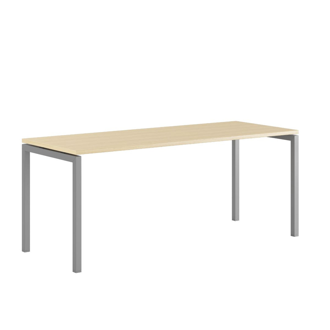 Produktbillede af Luna U Bord 180x70cm Birk-grå på tilbud