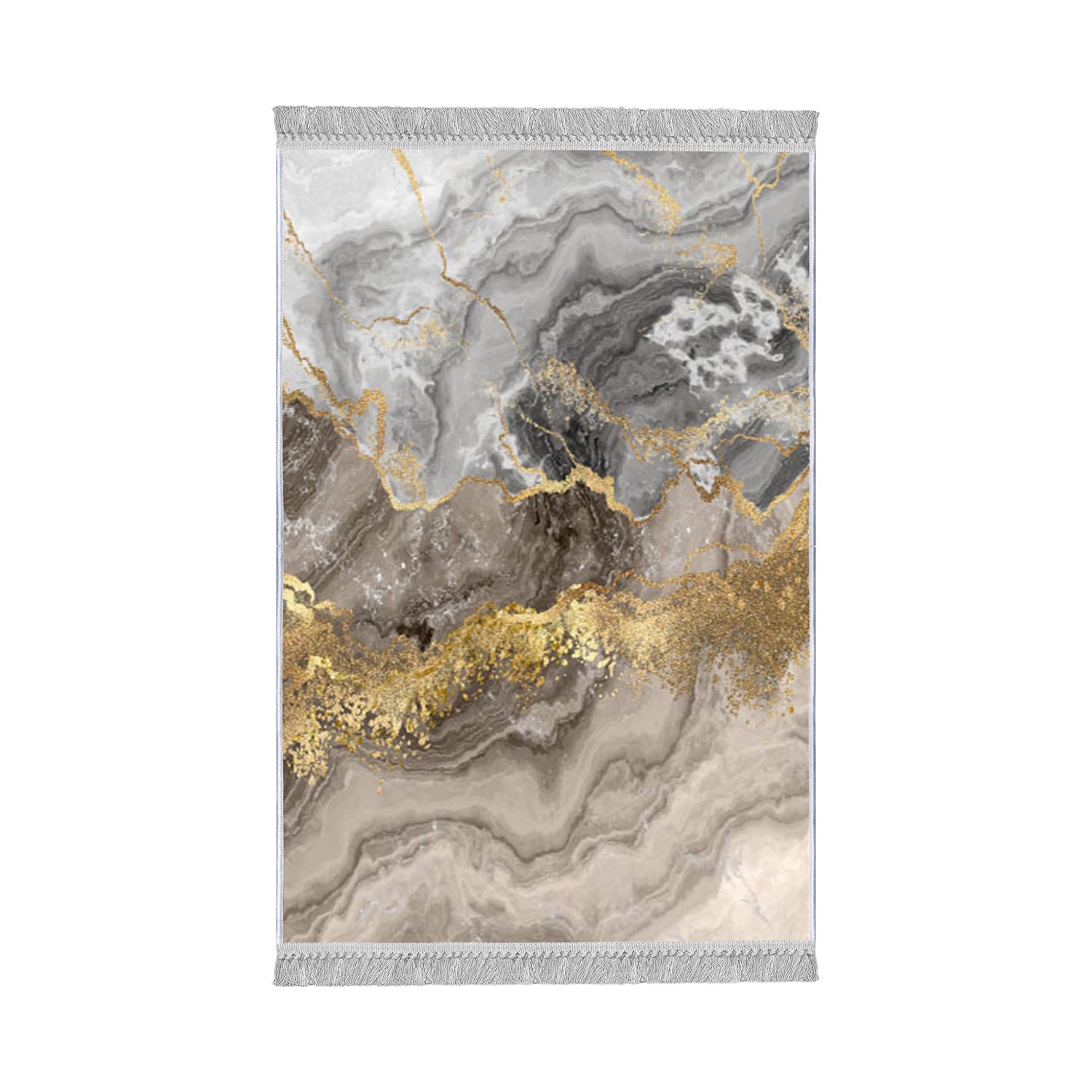 Produktbillede af TEPPI ELS2375 gulvtæppe m. mønster rektangulær multifarvet fløjl stof 180x280 i premium kvalitet