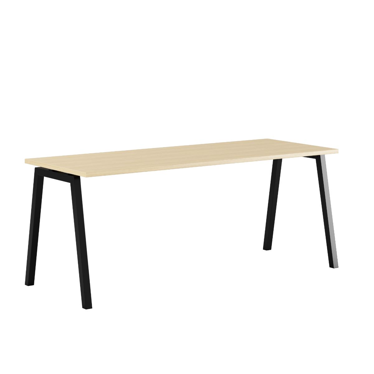 Produktbillede af Luna A Bord 180x70cm Birk-sort på tilbud