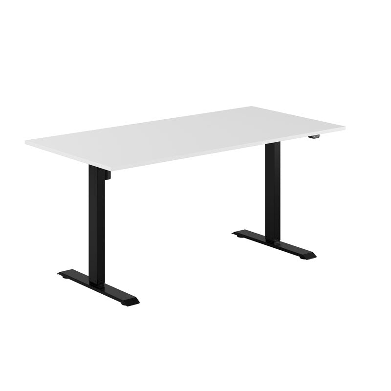 Produktbillede af EASY Hæve/Sænkebord m/1 motor 160x80cm Hvid-sort på tilbud