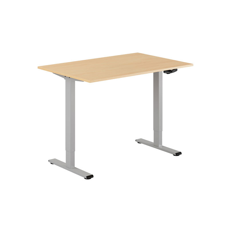 Produktbillede af ECO Hæve/Sænkebord manuelt 120x80cm Bøg-grå på tilbud