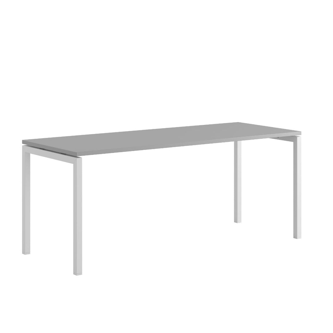 Produktbillede af Luna U Bord 180x70cm Grå-hvid på tilbud