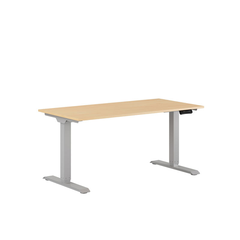 Produktbillede af Premium Hæve/Sænkebord m/2 motorer 140x70cm Birk-grå på tilbud