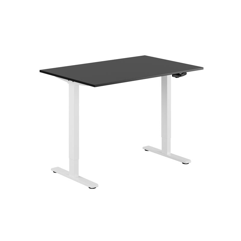 Produktbillede af ECO Hæve/Sænkebord manuelt 120x80cm Sort-hvid på tilbud