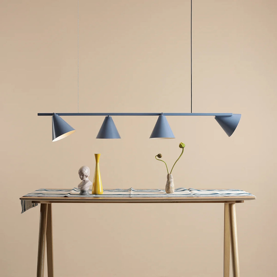 Produktbillede af Frigg Loftlampe i støvet blå metal på tilbud i høj kvalitet