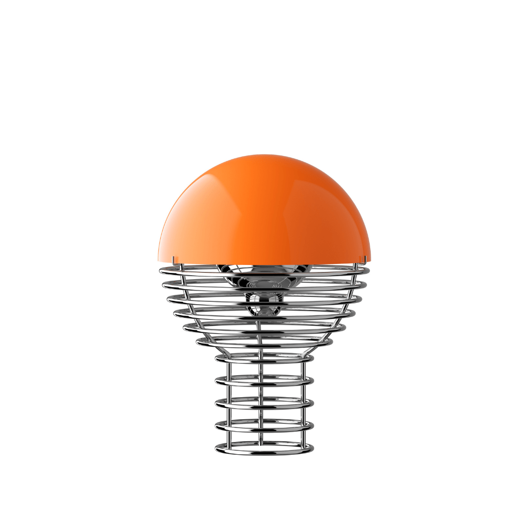 Produktbillede af Wire Portable Bordlampe Orange Verpan i premium kvalitet