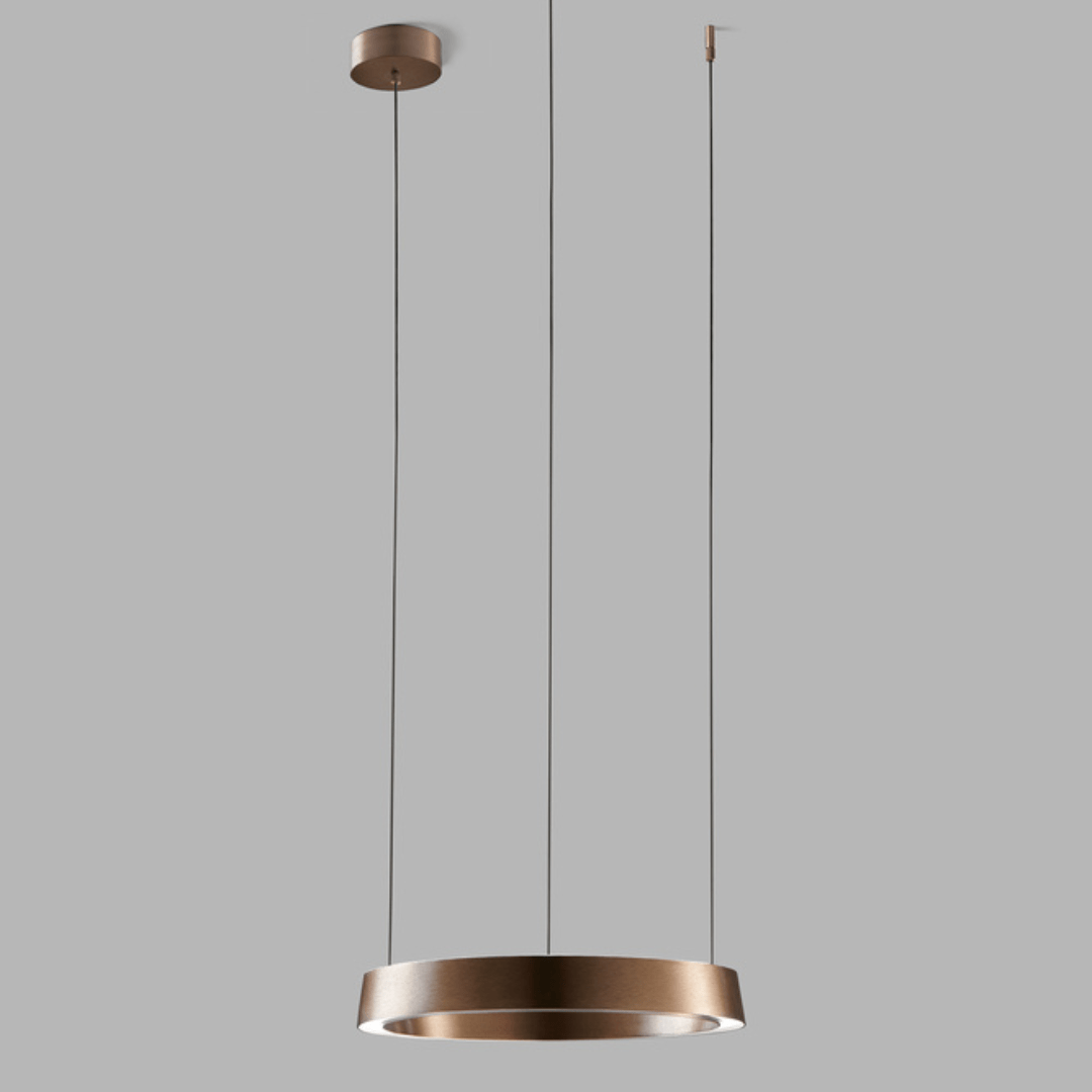 Produktbillede af Edge Round Ø400 Switch Tune Pendel Rose Gold LIGHT-POINT i premium kvalitet