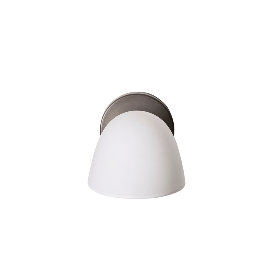 Produktbillede af FUSE væglampe single Opal glas og sten Made By Hand i premium kvalitet