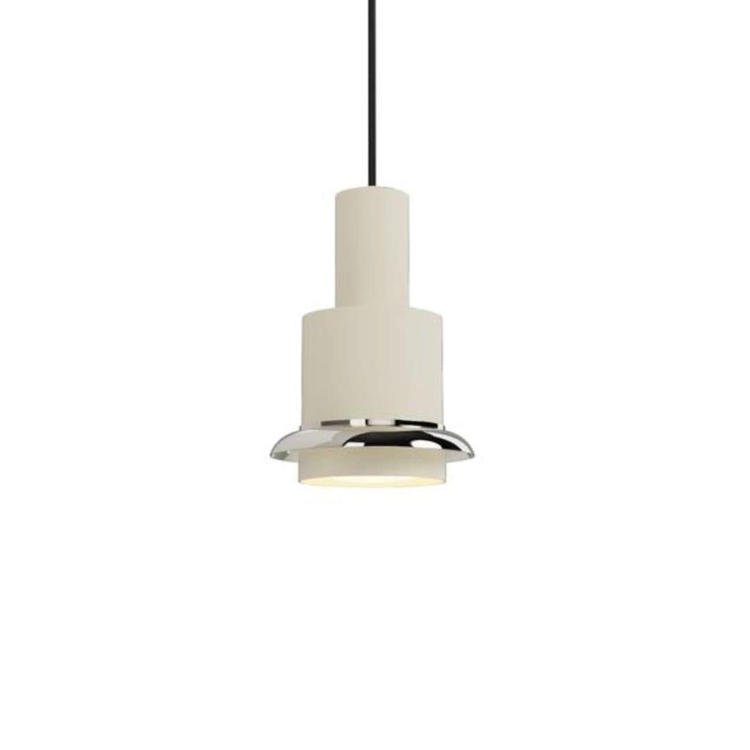 Produktbillede af Chaumont Ø15 pendel Hvid/chrome DCW éditions i premium kvalitet
