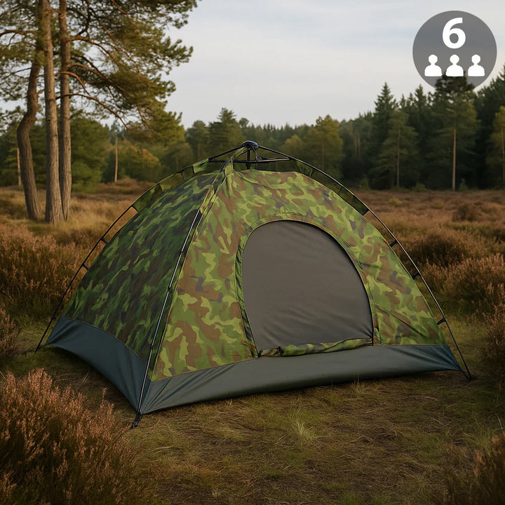 Quick-Up Camouflagetelt til 3 8 personer 6