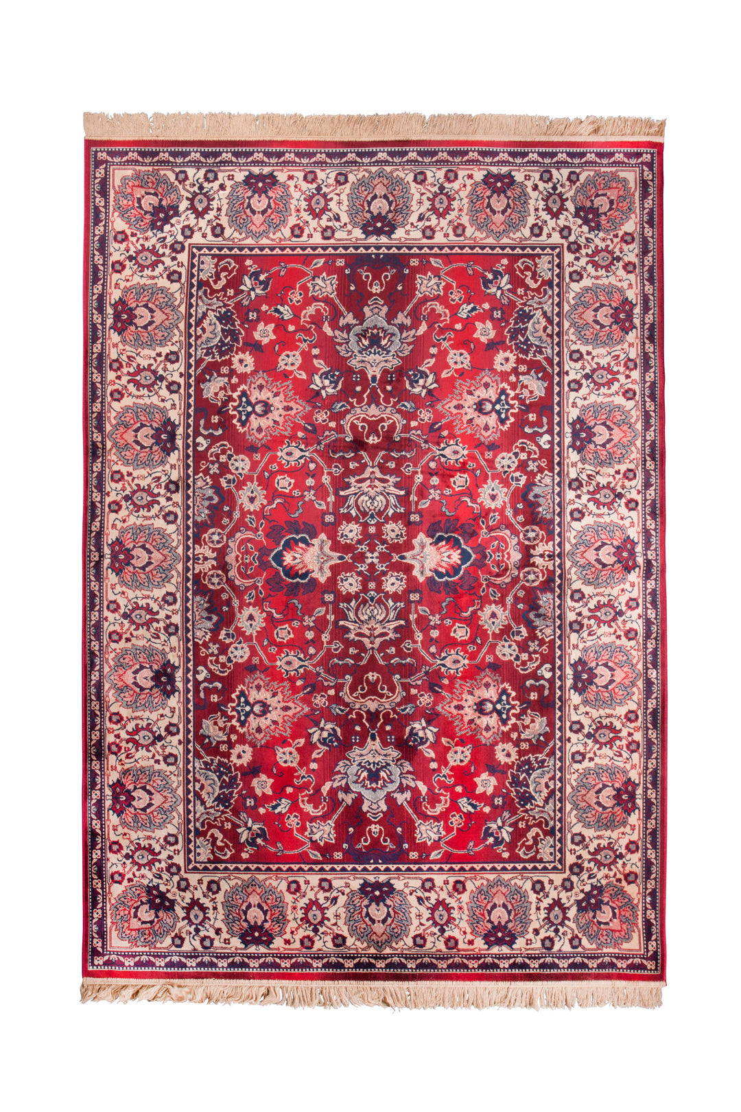 DUTCHBONE Bud gulvæppe rektangulær rød akryl bomuld polyester rayon 170X240